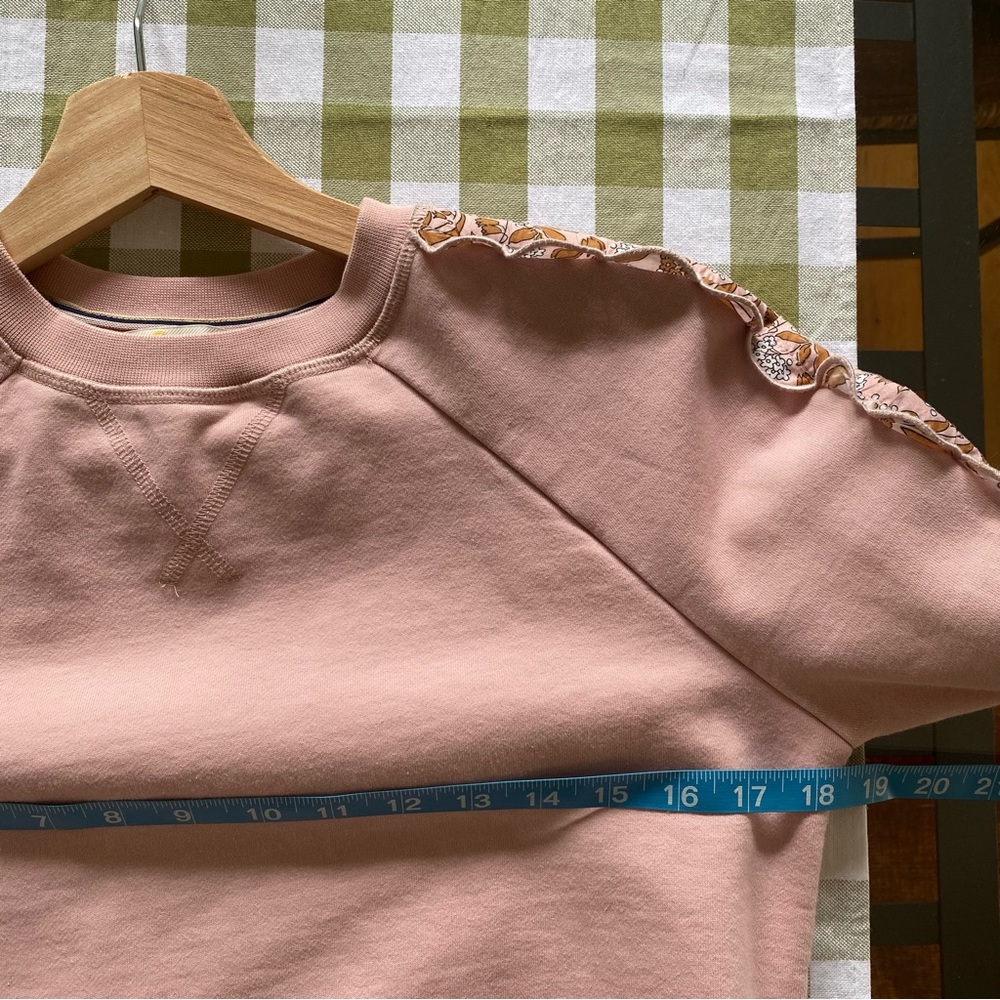 Boden Light Pink Scallop Detail Sweatshirt 2 - Picture 14 of 16